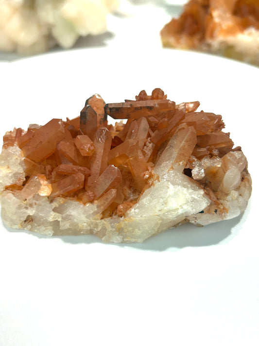 Tangerine Quartz Cluster | Joyful Energy & Inner Healing from Brazil